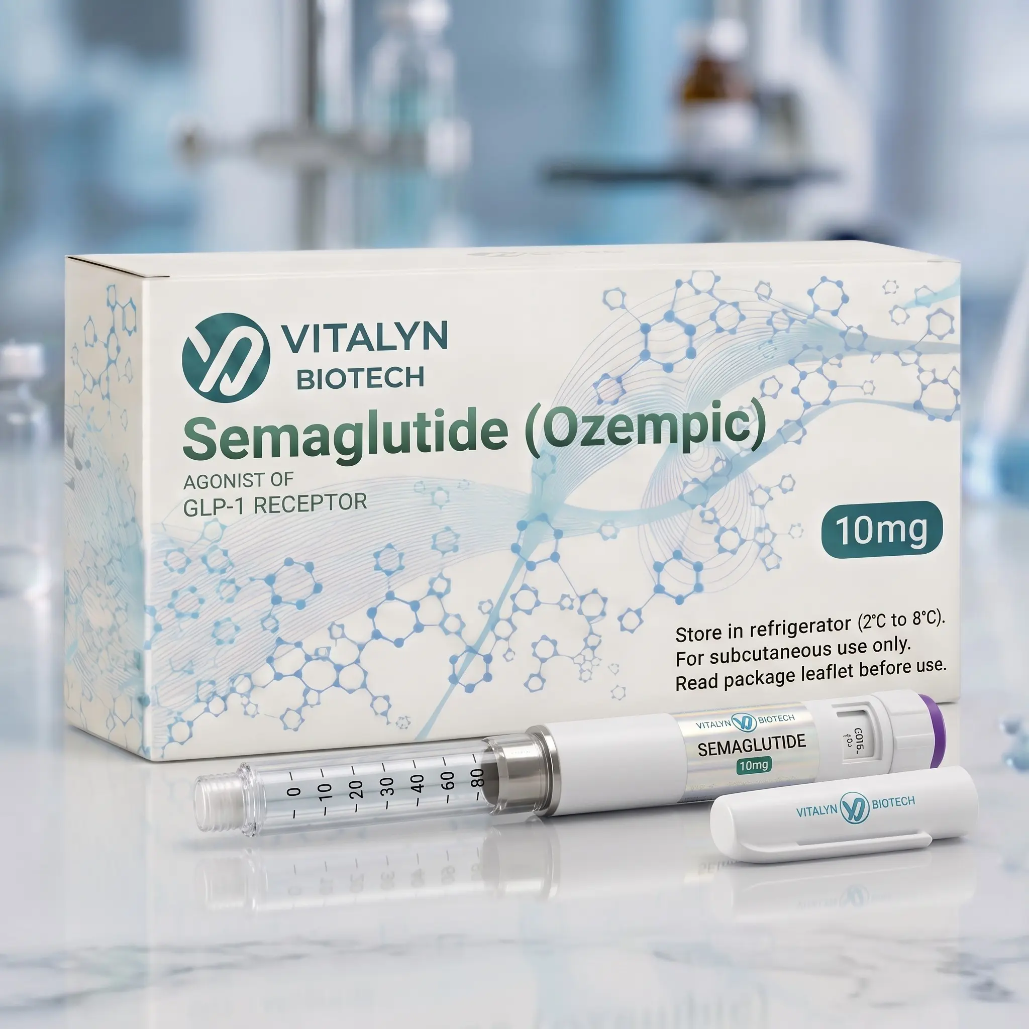 Semaglute (Ozempic) 10mg Pen | GLP-1 Agonist Metabolic Research - Image 2