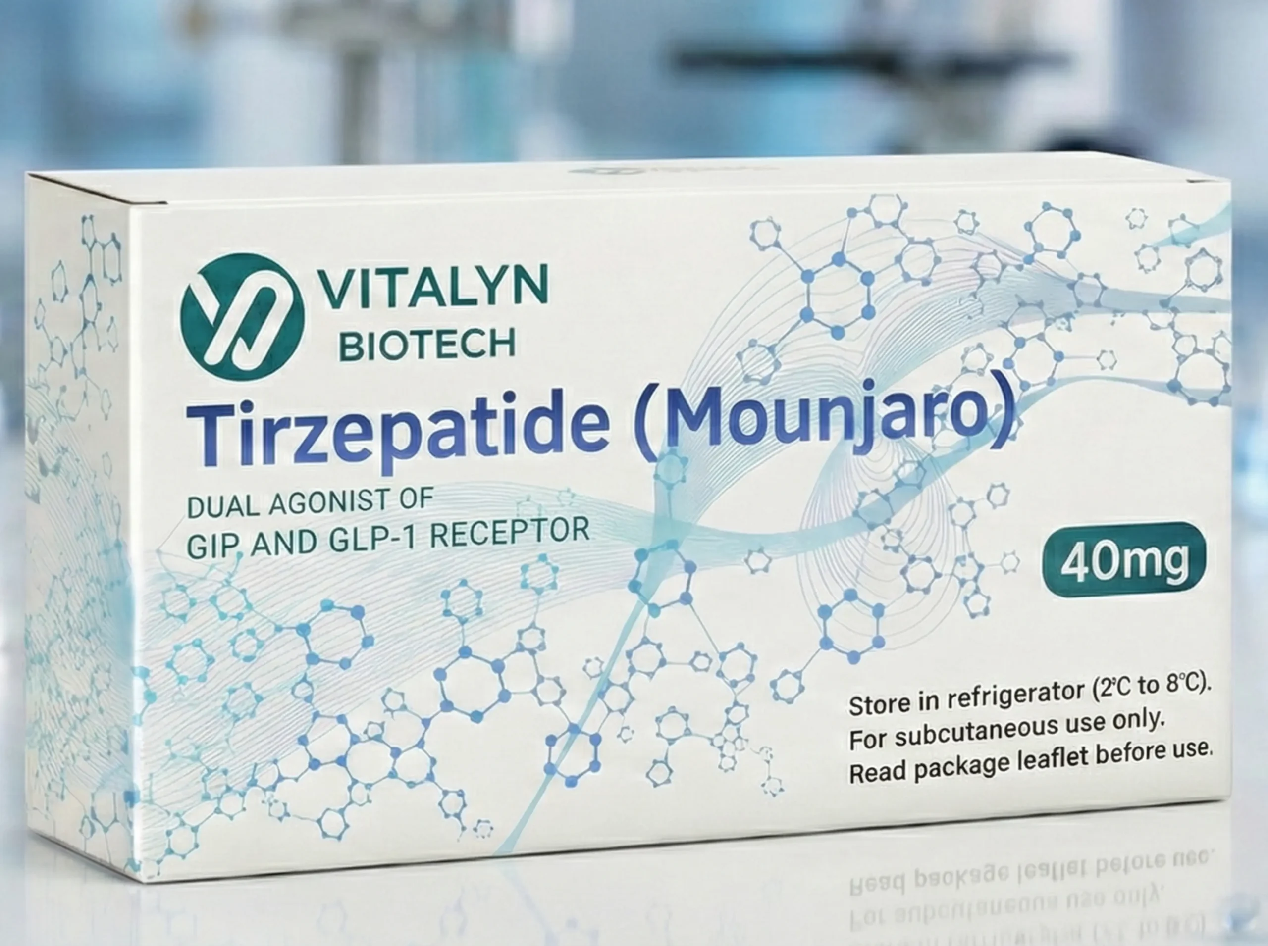 Vitalyn Biotech Tirzepatide 40mg pen kit available to buy in the UK
